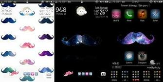Galaxy Mustache Wallpaper