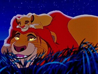 Cartoons Wallpaper Simba And Mufasa