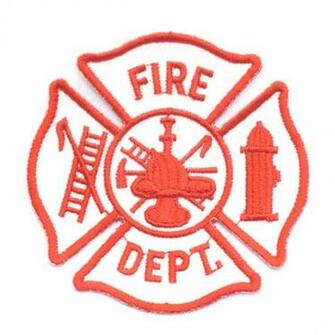 Inch Fire Dept Maltese Cross Patch Vips Save Shipping