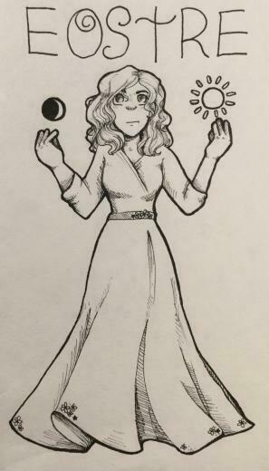 Oc Eostre The Goddess In Human Form Imaginarycharacters