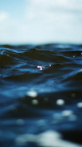 Waves Skyscapes iPhone Wallpaper Wbix Dark Blue