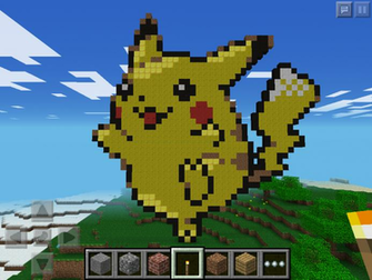 Pikachu Minecraft Pe Pixel Art By Maysskittycs