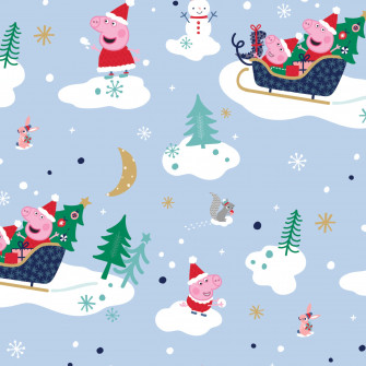 Amazon Peppa Pig Christmas Wrapping Paper Sheet Tag