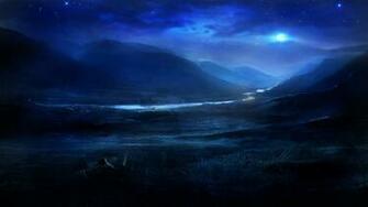 HD Wallpaper Of Hills Picture The River Moon Imagebank Biz
