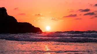 Waves Ocean Sunset 4k HD Wallpaper Image Photos And Picture