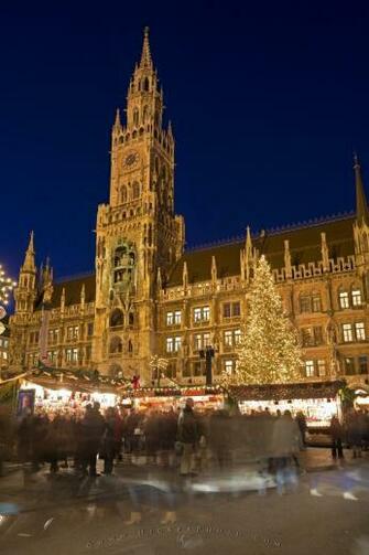 Wallpaper Background Munich Christkindlmarkt Marienplatz
