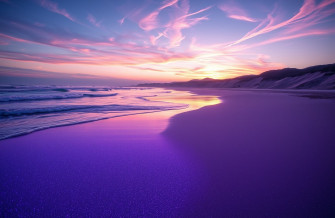 Purple Beach Wallpaper