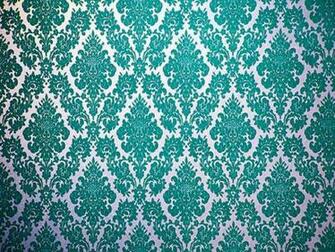 Velvet Flocked Ideas Wallpaper With Blue Color Design