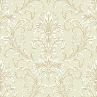 Cream Beige HD6954 Feathered Damask Wallpaper Textures