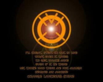 Orange Lantern Corps Wallpaper X
