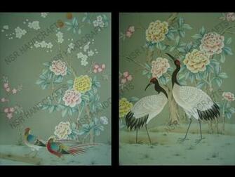 Chinese Wallpaper Chinoiserie Silk Hand