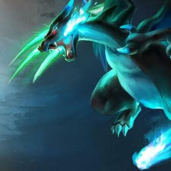 Wallpaper Pokemon Charizard Mega X Greninja