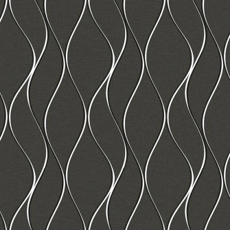 Contemporary Modern White Curls Wallpaper