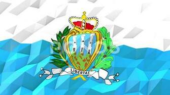 Flag Of San Marino 3d Wallpaper Illustration Clip