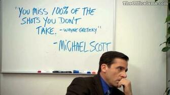 Michael Scott Wayne Gretzky Quote Color Wallpaper The Office