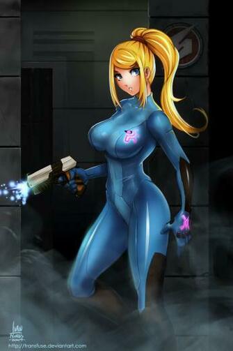 Zero Suit Samus Animu By Transfuse