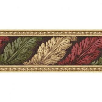 Shop Allen Roth Architectural Leaves Prepasted Wallpaper