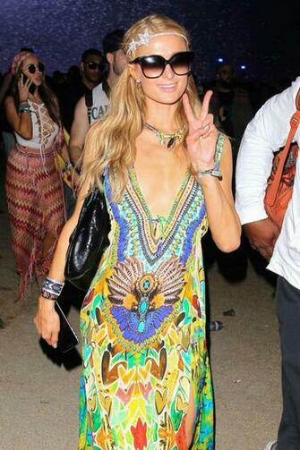 Paris Hilton Coachella Music Festival Day