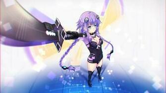 Blue Eyes Hyperdimension Neptunia Long Hair Purple Heart