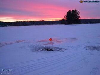 Ice Fishing Desktop Wallpaper