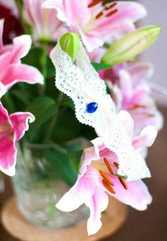 Flowers White Wedding Garter HD Nature Image Wallpaper Of
