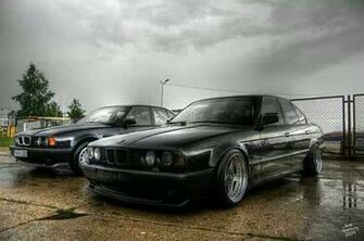 Bmw E34 Series Black Deep Dish Romance