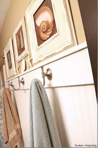 Beadboard Wallpaper And Hooks