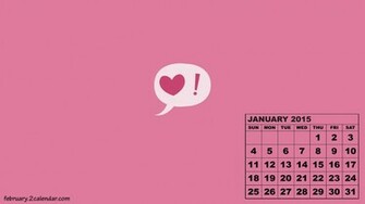 February Wallpaper Calendar