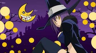 Soul Eater Blair Girl Hat Moon Pose Wallpaper