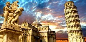 Tower Pisa Place Wallpaper Nature
