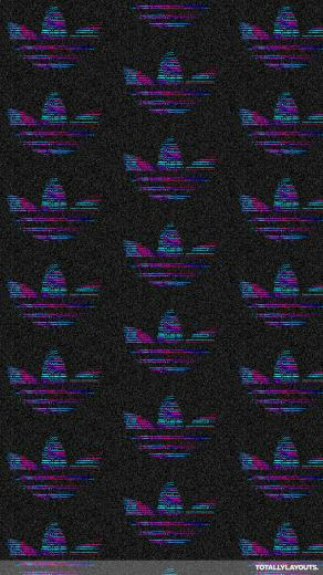 Tv Static Adidas Logo Android Wallpaper Random