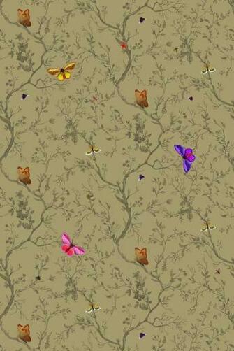 Timorous Beasties Butterfly Fabric Wallpaper