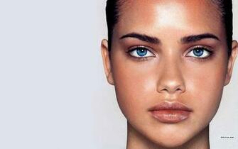 Adriana Lima Women Sexy Fashion Models Brunettes Glamour Babes Face