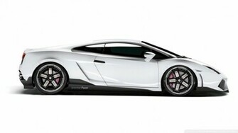 White Lamborghini Gallardo Wallpaper
