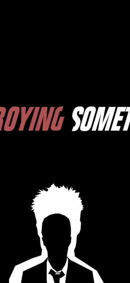 Fight Club Typography iPhone Xs X HD