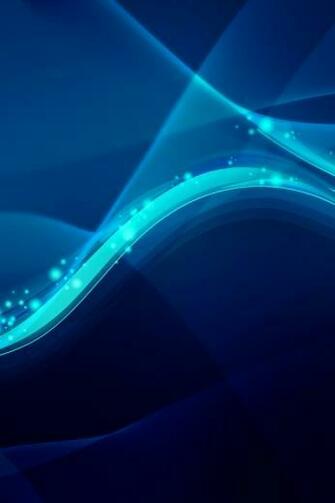 Blue Abstract Wave iPhone HD Wallpaper