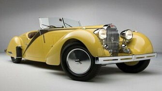 Yellow Bugatti Type Wallpaper Desktop With