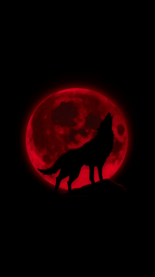 The Wolf Dark Red Wallpaper By Me iPhone Version R Iwallpaper