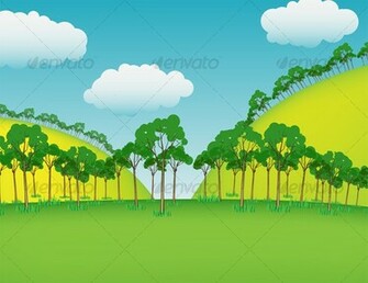 Cartoon Background Landscapes Nature