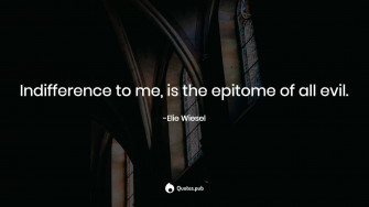 Being Indifferent Is Epitome Of All Evil Wallpaper