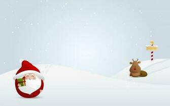 Pics Photos Santa Claus Reindeer Wallpaper