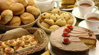 Cookies And Cake Wallpaper Background