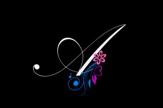 Letter Wallpaper Design In