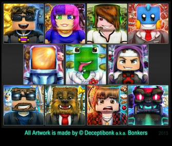 Team Crafted Minecraft Stars Photo