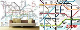 London Underground Tube Map Designer Wallpaper Wall Mural Uk