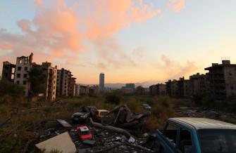 Destroyed City Background