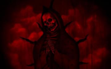 Wallpaper Death Red Skeletons