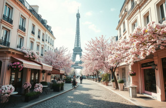 Pink Paris Wallpaper