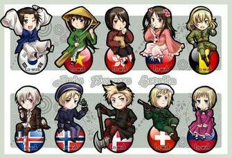 Hetalia Chibi Keychains Set3 By Lo Wah