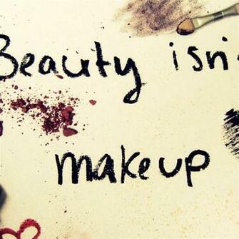 Beauty Is Not Make Up iPad Air Wallpaper iPhone